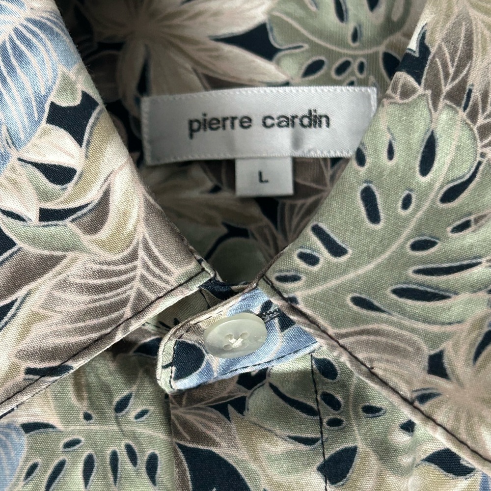 Pierre Cardin Leaf Pattern Shirt